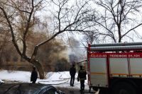В Оренбурге на переулке Почтовом 20 марта сгорел дом.