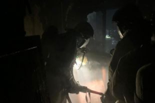 Площадь пожара составила десять квадратных метров