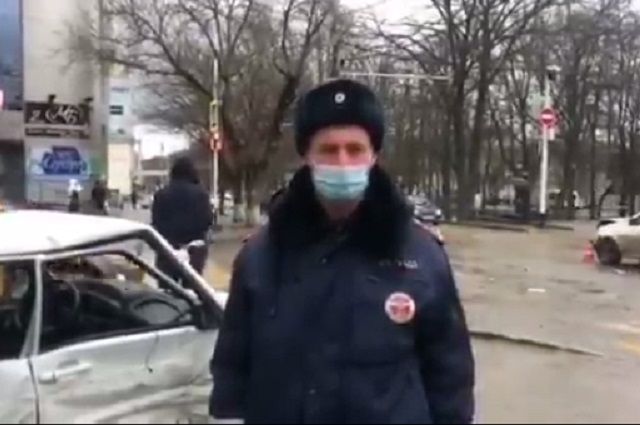 Два ребёнка пострадали в ДТП на перекрёстке в центре Ставрополя