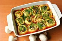 Постные картофельные рулетики с грибами: рецепт вкусного блюда.