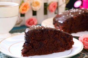 Постный шоколадный пирог: рецепт вкусного десерта