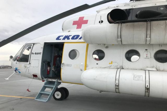 Вертолет санавиации доставил в Челябинск оренбуржца с патологией сердца
