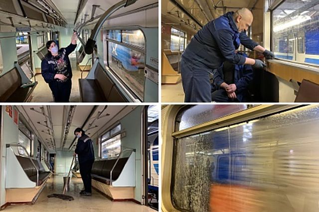 В метро Самары моют вагоны и станции после зимней эксплуатации