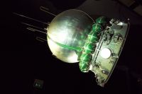 Макет космического корабля «Восток-1» в парижском музее авиации и космонавтики.