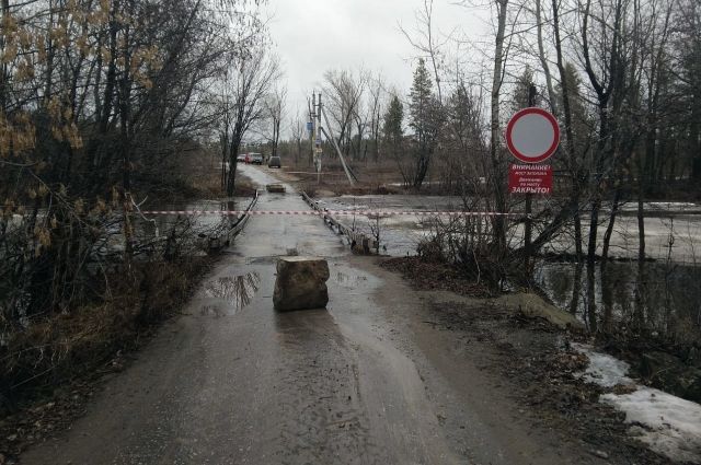 В Красноярском районе паводок подтопил ещё один мост