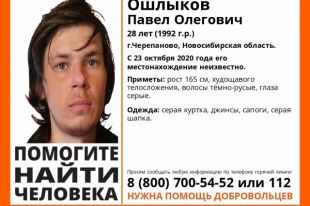 Роста Павла Ошлыкова — 165 сантиметров. Он имеет худощавое телосложение, длинные темно-русые волосы и серые глаза. Был одет в серую куртку, джинсы, сапоги и серую шапку.