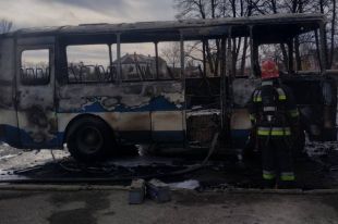 Во Львовской области во время движения загорелся автобус