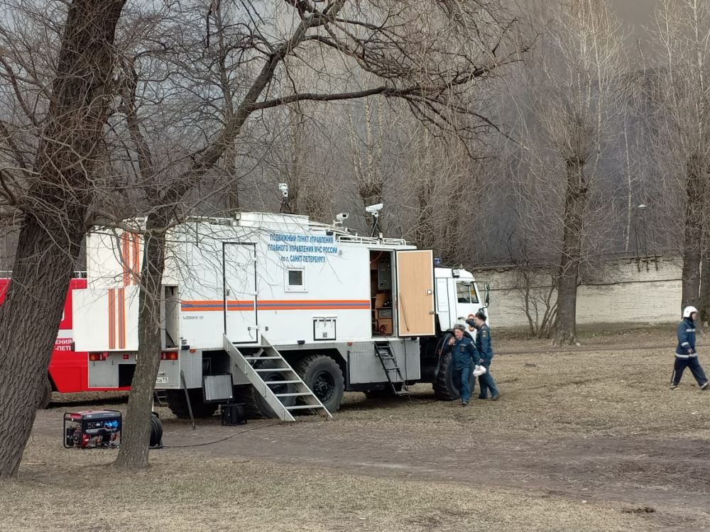 Вокруг развернута спецтехника