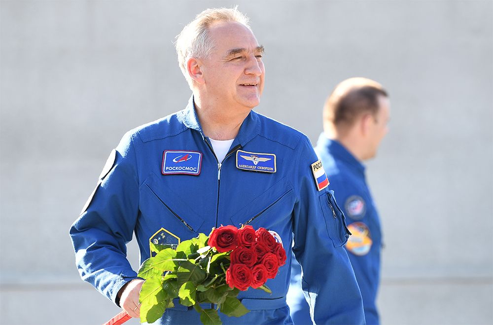 Герой Российской Федерации, лётчик-космонавт РФ, начальник группы отряда космонавтов «Роскосмоса» Александр Скворцов.