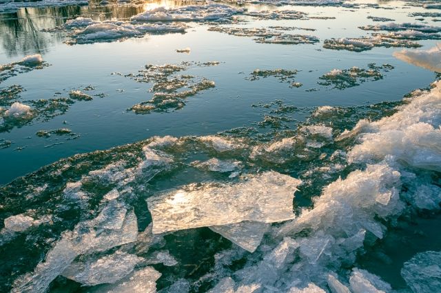 Горожане заметили подвижки льда на Оби в Барнауле