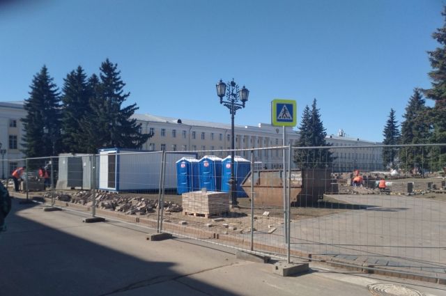 Центральную площадь Нижегородского кремля отремонтируют к августу 2021 года