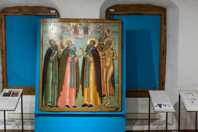 Отреставрированную икону Александра Невского представили в Пскове