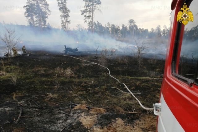 За сутки 15 апреля пожарные 107 раз выезжали на тушение природных пожаров