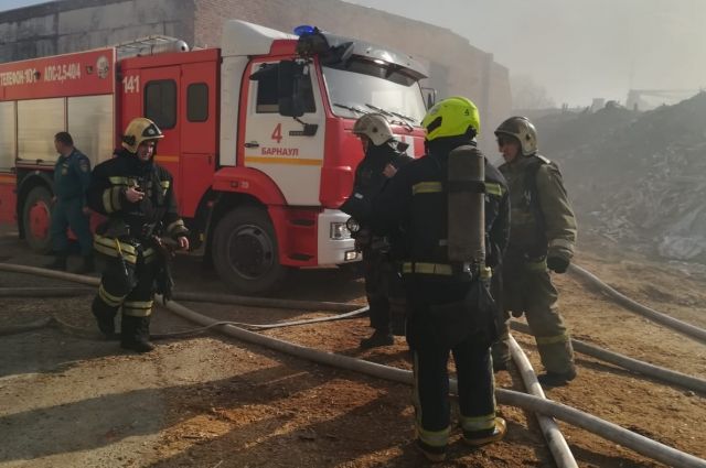 В Барнауле произошел серьезный пожар