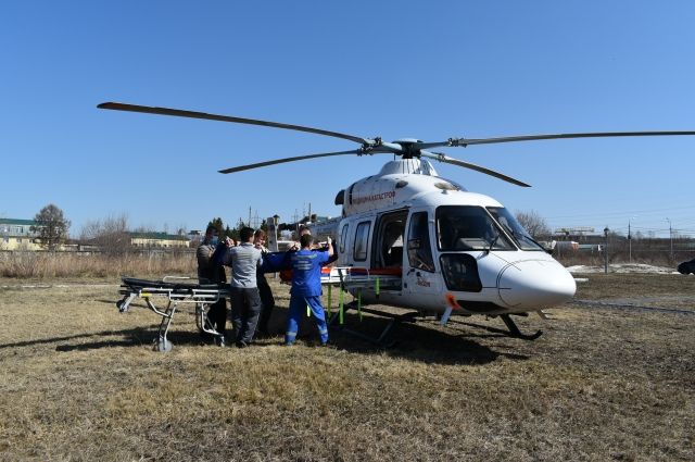 Санитарный вертолет впервые доставил пациента из Чувашии в Москву