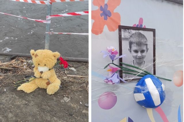 Игрушки и цветы несут к месту гибели 6-летнего мальчика под Новосибирском