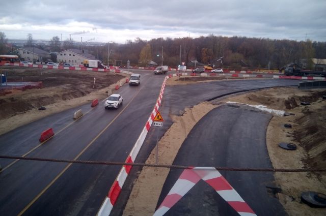 Развязку в Ольгино под Нижним Новгородом достроят к октябрю 2021 года