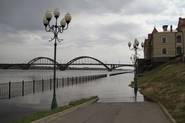 В Рыбинске может затопить Волжскую набережную