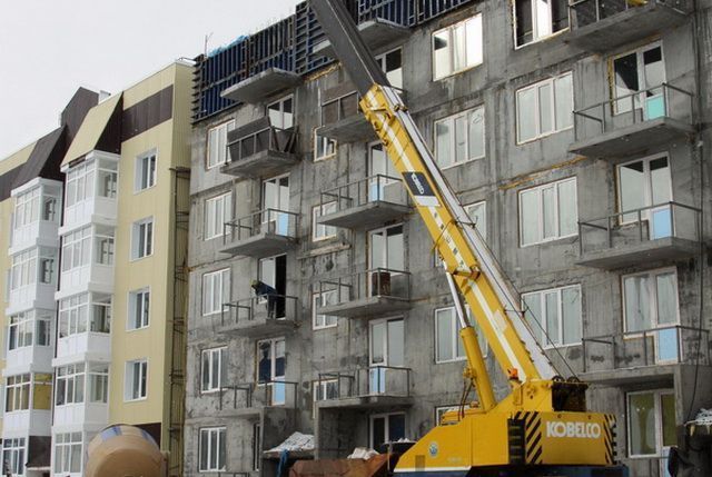 Продолжается строительство многоэтажек в Вилючинске на Камчатке