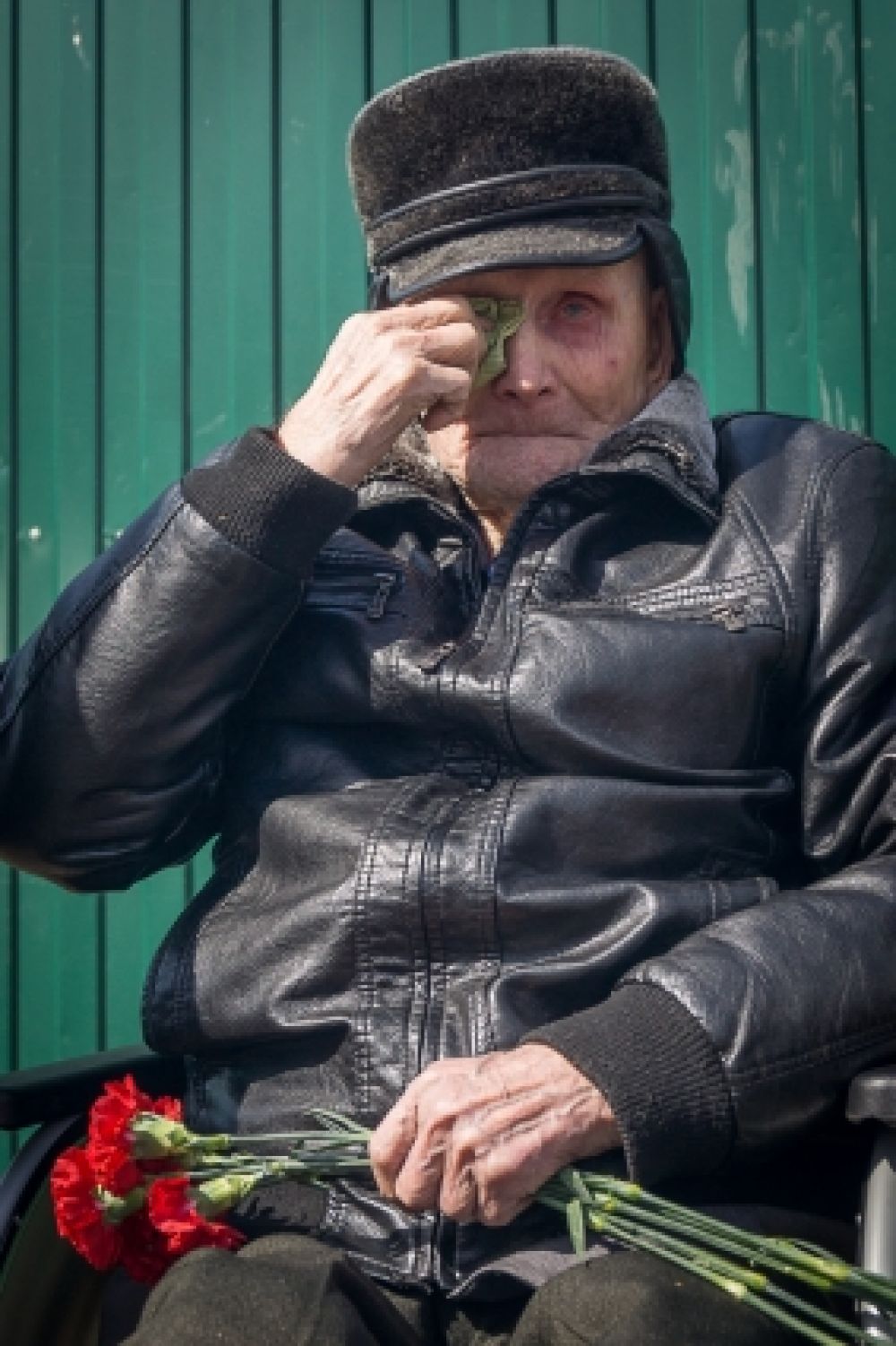 Василий Полежаев - единственный ветеран Новосёловского района.