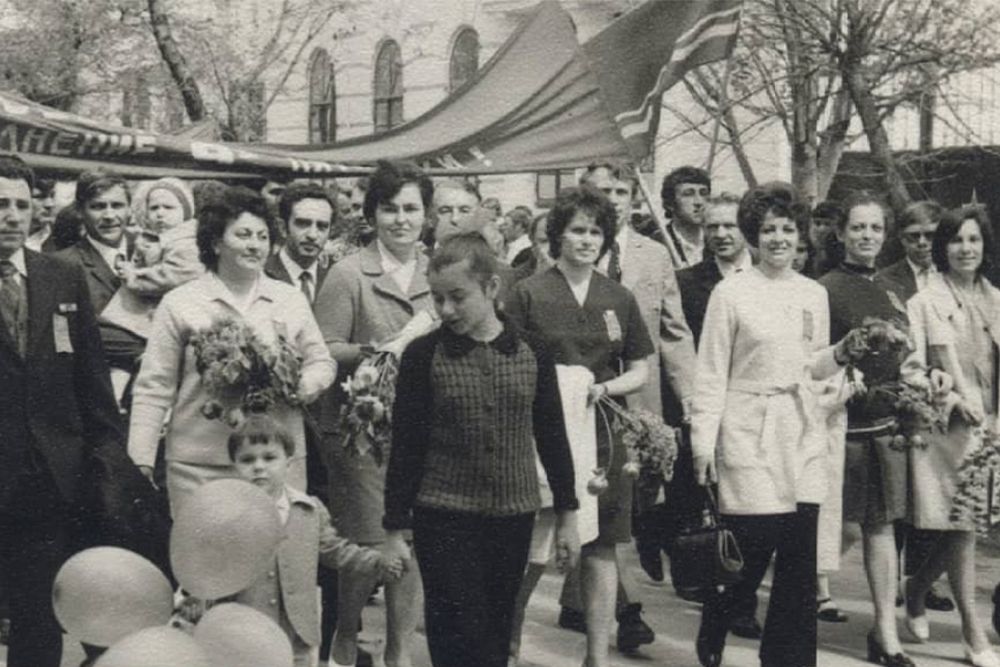 Майская демонстрация в Анапе, 1970-1980 годы.