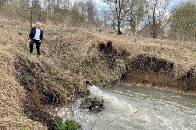 В Тульской области канализационные стоки загрязняли реку Дон