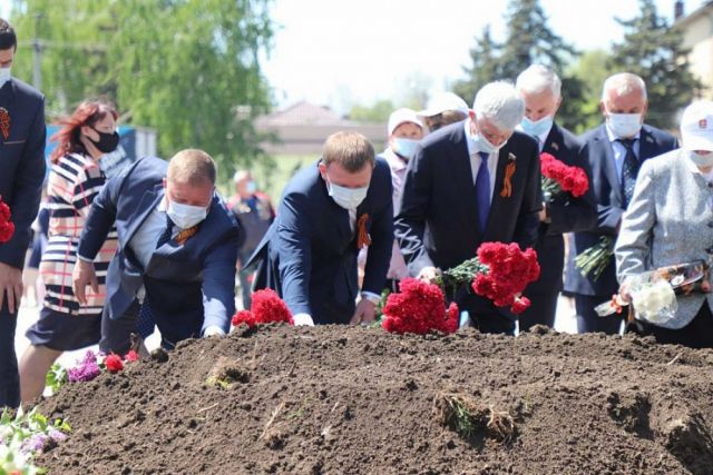 В Динском районе Кубани перезахоронили останки 22 советских солдат