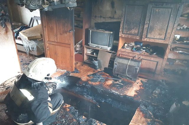 В Суздальском районе на пожаре в двухквартирном доме погиб мужчина