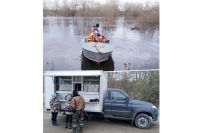За куличами жители трёх населённых пунктов Выгоничского района добирались вплавь. Фото Выгоничского сельпо.