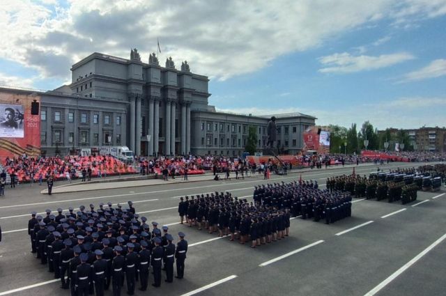 В Самарской области прошел военный парад в честь Дня Победы