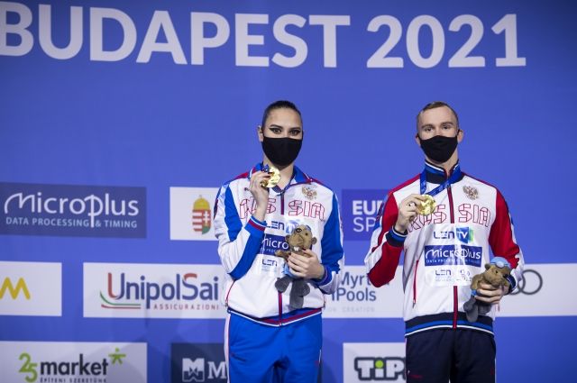 Российские синхронисты стали чемпионами Европы среди смешанных дуэтов