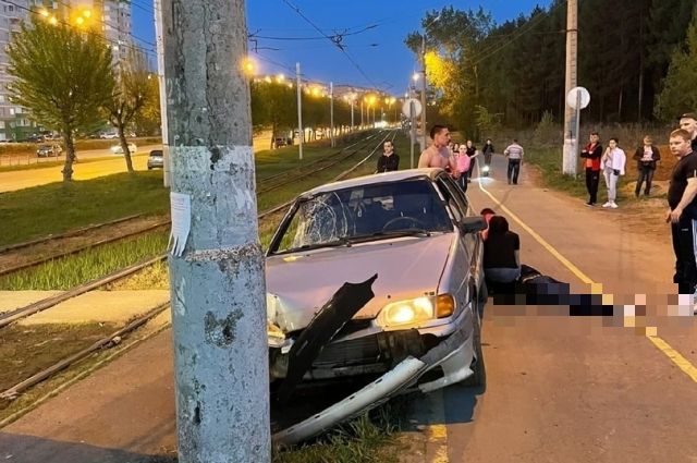 Пьяный водитель сбил велосипедиста в Ижевске