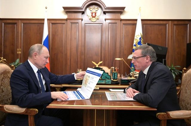 Путин и Бурков изучили проект строительства северного обхода Омска