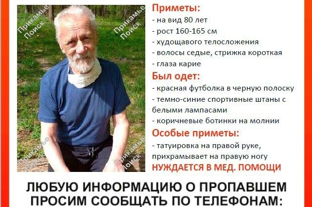 В Перми объявлен срочный сбор на поиски 80-летнего мужчины
