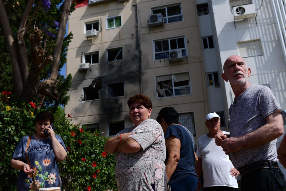 Последствия обстрелов в Ашкелоне