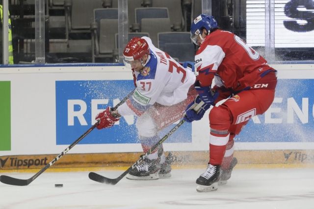 Россияне уступили чехам в матче заключительного этапа хоккейного Евротура