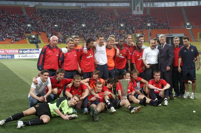 Команда ЦСКА, завоевавшая Кубок УЕФА, 2005 г.