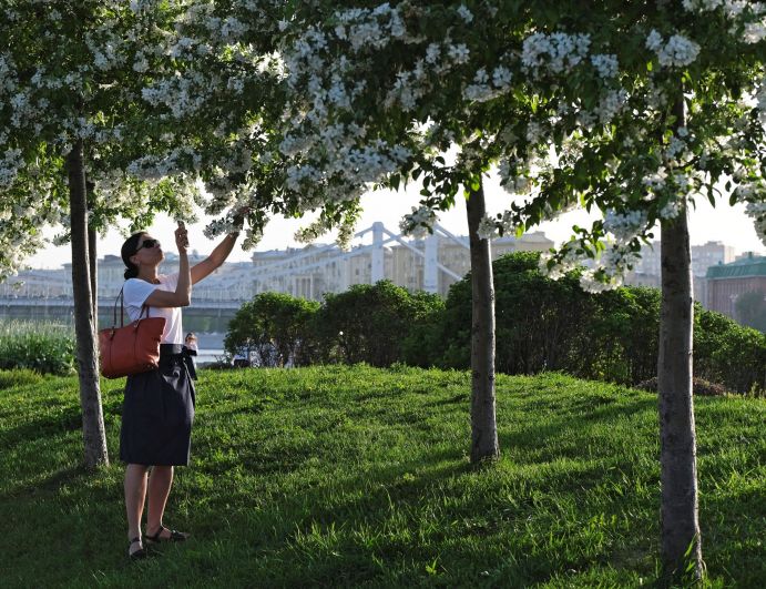 Девушка в парке «Музеон»