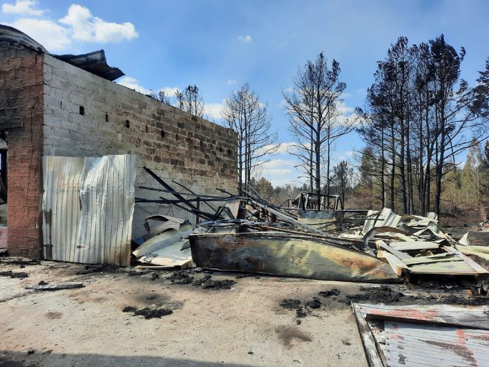 Сгоревшие дачи в СНТ «Солнышко», Тюменский район - 2021.
