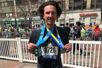 Алексей Смертин - участник Boston Marathon Finish Line.