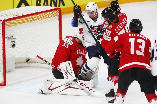 Сборная США победила Канаду в матче ЧМ по хоккею