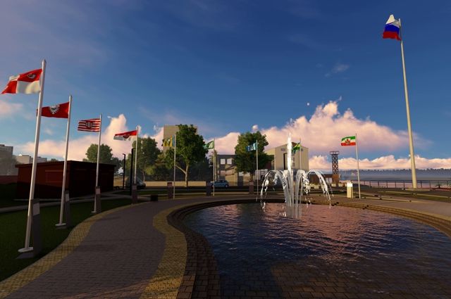 На набережной в Советске появится аллея флагов