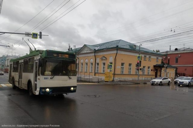 В Рязани троллейбусы маршрута №10 начали следовать до конечной