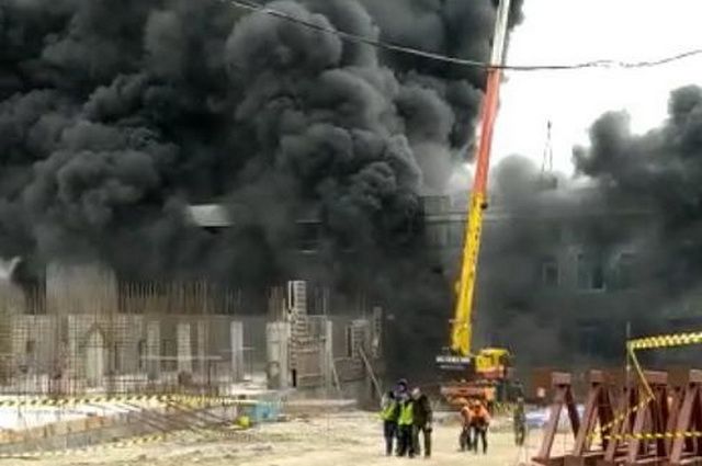 Больше 10 спасенных жизней: подробности пожара на стройке в Петропавловске