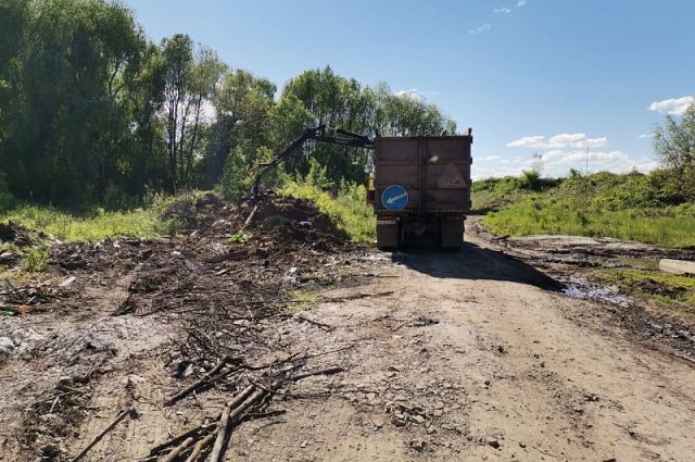 У кладбища в посёлке Скуратово ликвидирована свалка