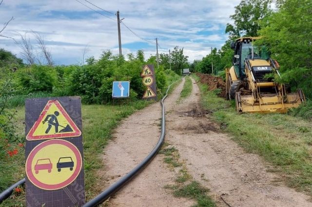 В Новокубанском районе построили новый газопровод