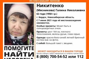Сибирячку ищут волонтеры и сотрудники полиции.
