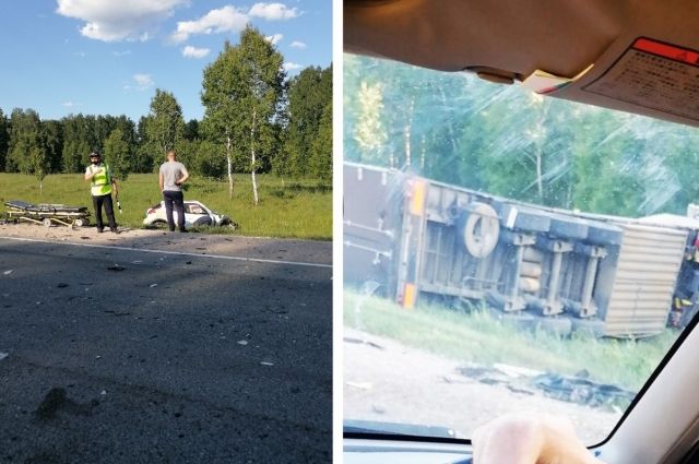 46-летняя водитель Nissan Juke погибла в ДТП с фурой под Новосибирском
