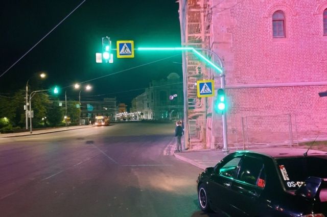 В Нижнем Новгороде впервые установили светофоры с подсветкой