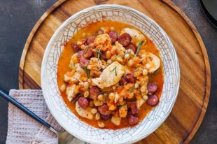 Рагу из фасоли с курицей и колбасками: рецепт вкусного блюда